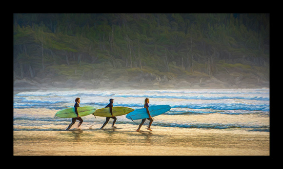 SURFERS#1A-36X20-BORDERED