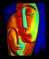 LOVERS#2A-30X24-BORDERED